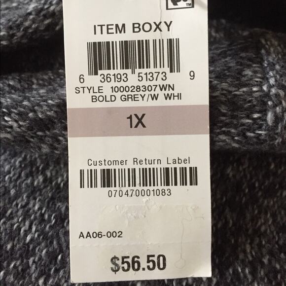 Style & Co. Ribbed Knit Crewneck Sweater-1X - Picture 4 of 4